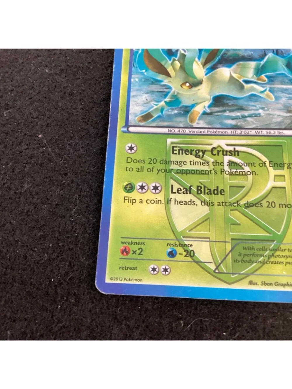 Leafeon Team Plasma Cracked Ice #11/116 Plasma Freeze Pokemon TCG Card 2013 VG